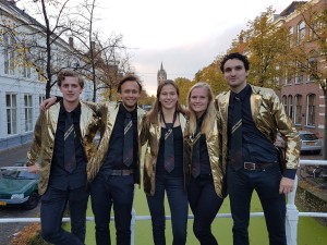 Van links naar rechts: Bas van Veen, Niels van der Heide, Coco Langens, Irene Vooijs, Rogier de Wildt